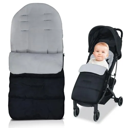 TYBYBB Fußsack Kinderwagen Winter, Fußsack Buggy, Universal Baby Fußsack, Fusssack Baby, Wintersack Kinderwagen mit Reißverschlüssen, Wasserdicht, Winddicht, für die meisten Kinderwagen