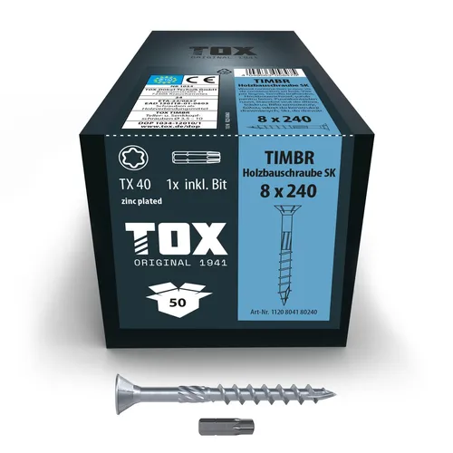 TOX Holzbauschrauben TIMBR SK 8,0 x 240 mm von TOX