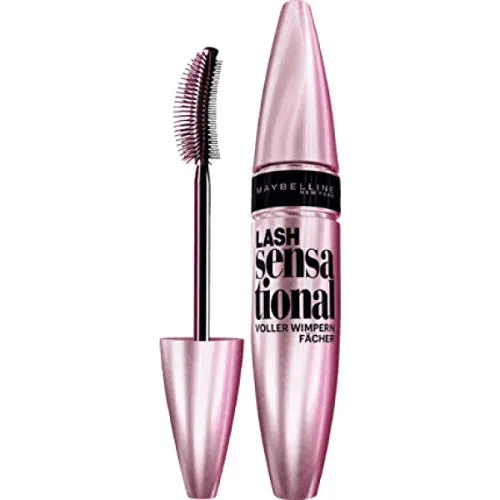 MAYBELLINE NEW YORK Lash Sensational Verlängernde Wimperntusche für voluminöse Wimpern Farbton Very Black 9.5 ml