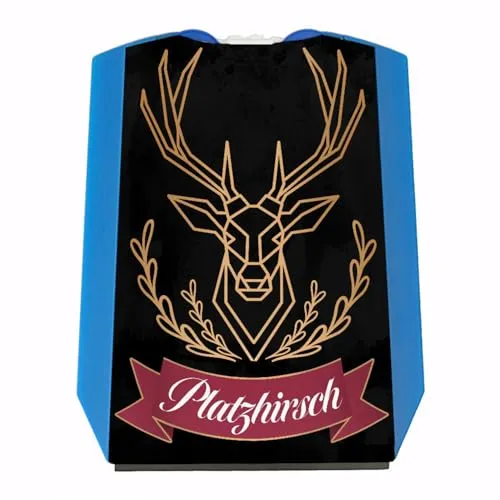 speecheese Platzhirsch mit Geweih Parkscheibe mit Eiskratzer und 2 Einkaufswagenchips StVO-Konform witziges Geschenk zum Führerschein oder für Autofahrer die Sich gegenüber Anderer Menschen