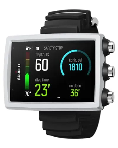 Suunto Eon Core - weiß - Tauchcomputer mit klarem Farbbildschirm und personalisierbaren Funktionen, ideal für Anfänger und erfahrene Taucher. Leicht ablesbare Tauchdaten und Bluetooth-Konnektivität für einfache Datenübertragung.