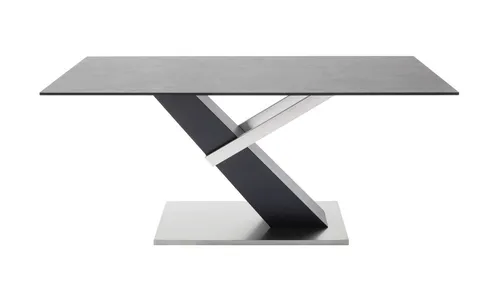 Esstisch VERCELLI - Schwarz, Modern und Stilvoll - Esstisch VERCELLI in elegantem Schwarz, ideal für moderne Essbereiche und bietet ausreichend Platz für Familie und Freunde.
