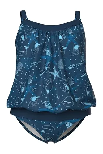 Ulla Popken Damen Tankini in Übergröße mit Muschelmuster von Ulla Popken