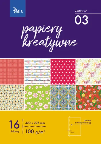 Kreativpapier-Set 3 100g/m2 16 Blatt