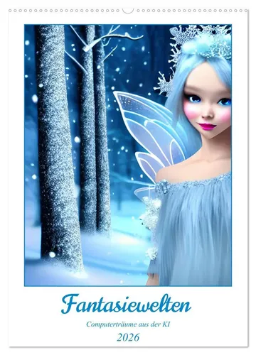 Christine Aka Stine1 | Fantasiewelten - Computerträume - Kalender 2025 mit 14 Seiten, präsentiert magische Wesen aus der KI. Ideal für Science-Fiction- und Fantasy-Fans, um das Jahr kreativ zu planen.