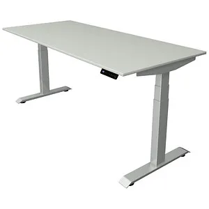 Sitz-/Stehtisch Move 4 elektrisch höhenverstellbar - Kinderschreibtisch mit stabiler Tischplatte aus E1 Gütespan, elektrisch höhenverstellbar von 64-129 cm, mit Memory-Funktion für 4 Höhen und Einklemmschutz durch Gyro-Sensor.