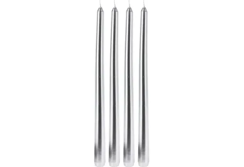 Home & styling collection Kerzenlaterne Tischkerzen Metallisch, 30 cm 4er-Set (4)