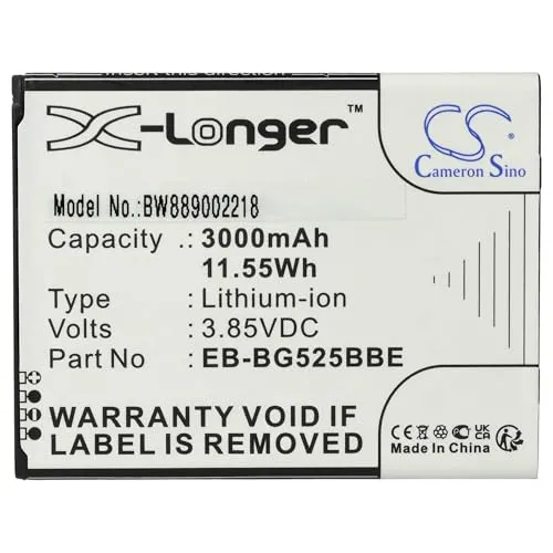 vhbw 1x Akku kompatibel mit Samsung Galaxy XCover 5, 2021 Handy Smartphone Telefon (3000 mAh, 3,85 V, Li-Ion)