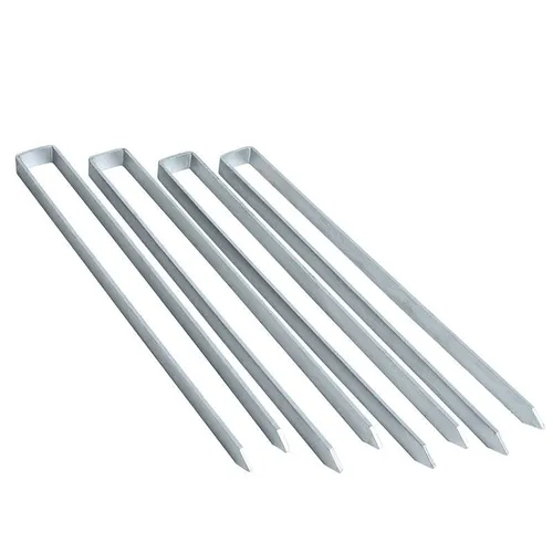 ESTEXO Erdanker 4er Set 40cm - Stabile Bodenanker für Gartenprojekte - Gartenzubehör: Verzinkte Metall-Erdanker im 4er Set für sichere Verankerung von Rosenbögen, Pergolen und mehr. Robuste Anspitzung für einfaches Einschlagen in den Boden.