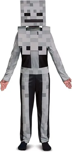 Offizielles Minecraft Skelett Kostüm Kinder Karneval Halloween Faschingskostüm