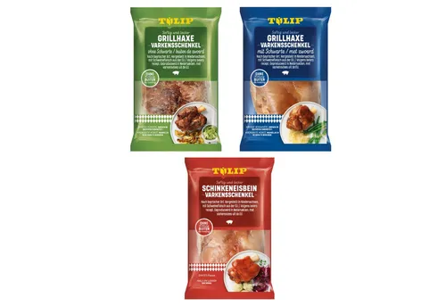 TULIP Wurstkonserve 3er Set Grillhaxe mit & ohne Schwarte Eisbein Ungekühlt lagerbar