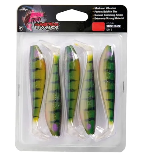 Fox Rage Zander Pro Ultra UV 7,5cm - 5 Gummifische, Farbe:Stickleback