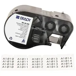 Produktbild Brady M4-48-498 Etiketten aus Vinylgewebe, 25,4 mm x 19,05 mm, weiß