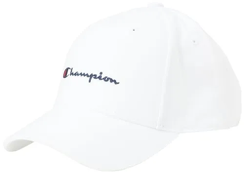 Champion Baseballkappe Unisex-Erwachsene, Weiß, One Size