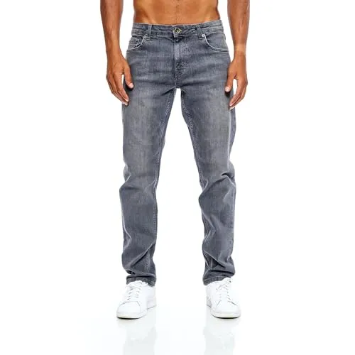 JEEL Regular-fit-Jeans 305 - Graue Herren Jeans mit 5-Pocket Design - Jeans in Regular Fit mit elastischem Komfort, ideal für den täglichen Gebrauch. Das 5-Pocket Design bietet ausreichend Platz für Essentials.
