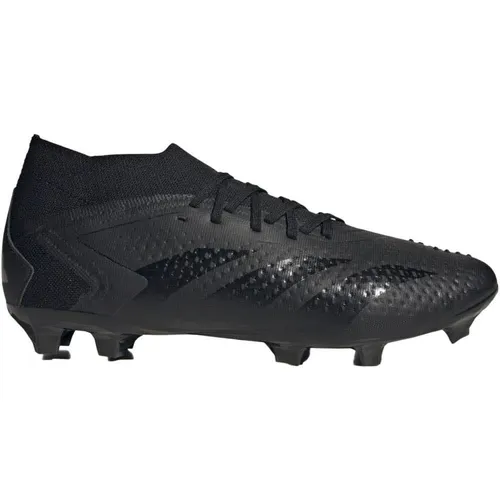 Adidas Predator Accuracy.2 FG - Schwarz, Fußballschuhe - Hochwertige Fußballschuhe mit HybridTouch-Obermaterial und stabiler Außensohle, hergestellt aus mindestens 50% recyceltem Material, für Umweltbewusstsein und besten Komfort auf dem Spielfeld.