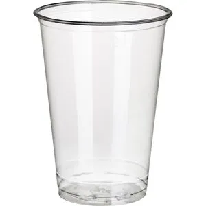 Papstar Trinkbecher 16176 pure glasklar PLA 0,2 l, Bio-Kunststoff Einweg Kaltgetränkebecher 100 Stück