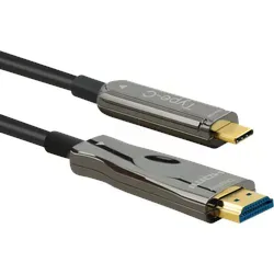 ROLINE Adapterkabel AOC USB C HDMI 4K 30m - Kabel & Adapter: 30m langes Adapterkabel mit 4K Unterstützung für gestochen scharfe Bildqualität und schnelle Datenübertragung.