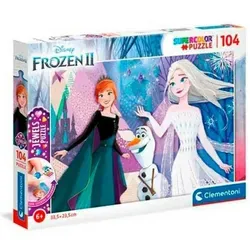 Clementoni® Puzzle Disney Eingefroren 2 Juwelen Puzzle 104pcs, Puzzleteile