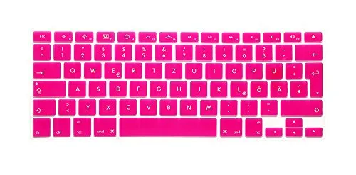 System-S Silikon Tastaturschutz Tastaturabdeckung QWERTZ Deutsche Tastatur Abdeckung Schutz für MacBook Pro 13