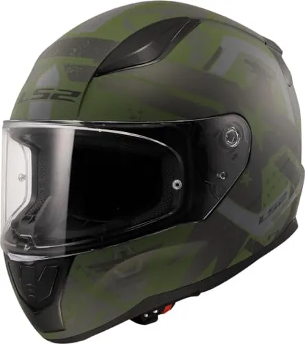 LS2 RAPID II THUNDERBIRDS Military Green Motorradhelm, L - Motorradhelm mit HPTT-Polycarbonatschale, leicht und sicher (1300 g), ausgestattet mit einem effektiven Belüftungssystem für optimalen Komfort.