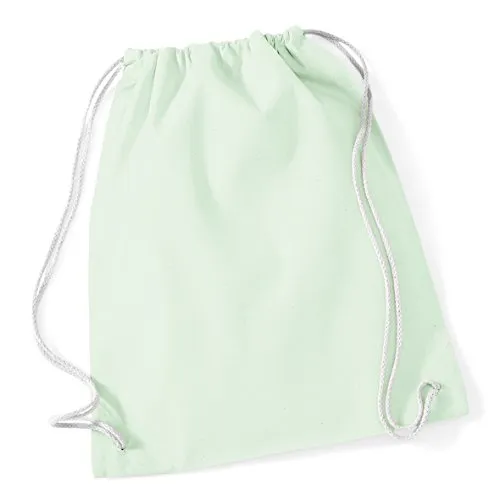 Westford Mill W110 Cotton Gymsac in weiß von Westford Mill