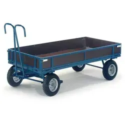 Rollcart Handpritschenwagen mit Holzbordwänden 2460x1210 mm von ROLLCART