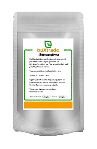 | Hibiskusblüten | Tee | getrocknet | Hibiskus | Tea | rein | Buxtrade 100 g