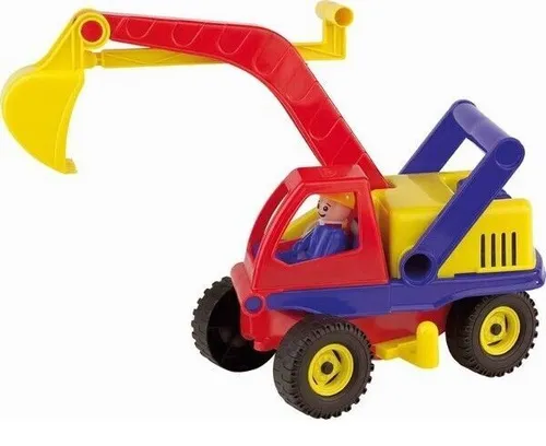 Bagger mit Fahrerfigur