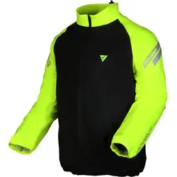 Modeka FLEX DRY Regenjacke XL - schwarz gelb - Motorradjacke aus leichtem, dehnbarem Material für optimalen Sitz und hohe Sichtbarkeit bei schlechten Lichtverhältnissen.