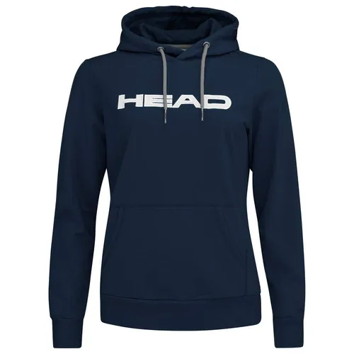 HEAD Kapuzenpullover Hoodie Club Rosie Damen - Dunkelblau, Größe M - Badmintonbekleidung für Damen, bequemer Hoodie mit praktischen Känguru-Taschen und gefütterter Kapuze, ideal für Alltag und Sport.