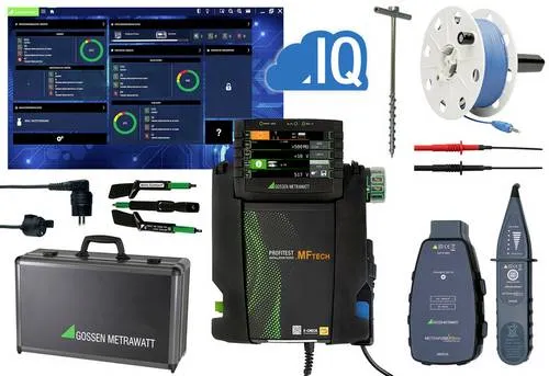 Gossen-Metrawatt Installationstester MF TECH Meister-Set - VDE-zertifizierter Installationstester für Elektroanlagen und Wallboxen. Komplett-Set mit Profikoffer und umfangreichen Messfunktionen für sichere Prüfungen.