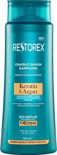 Restorex Repair & Care Shampoo mit Keratin & Algan, pflegt, stärkt & glättet