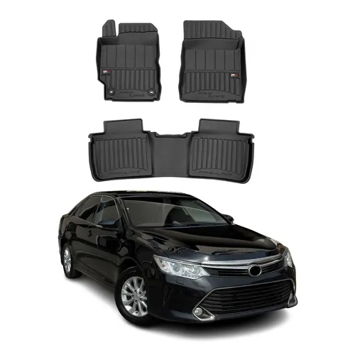 OMAC Gummi Fußmatten für Toyota Camry Limo 2012-2018 – Premium 3tlg. Set - Hochwertiges 3-teiliges Fußmatten-Set für Toyota Camry Limo (2012-2018). Wasserfest, rutschfest und leicht zu reinigen – idealer Schutz für Ihr Fahrzeug.
