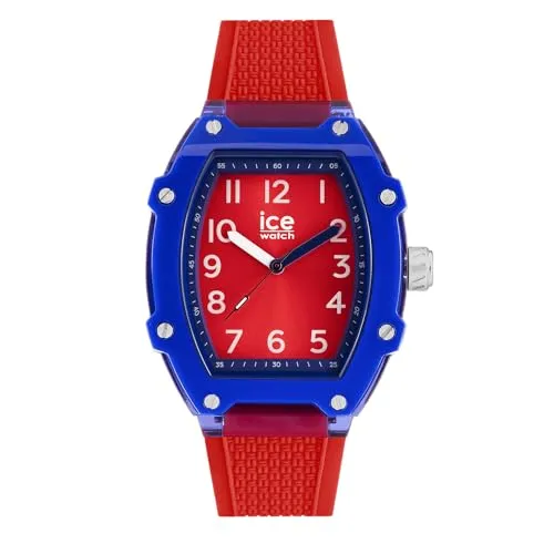 ice-watch Quarzuhr Kids Spider 023326 rot - Damenuhren mit spritzwassergeschütztem Design, ideal für aktive Kinder. Die bunte Kombination aus Rot und Blau sorgt für einen coolen Look!