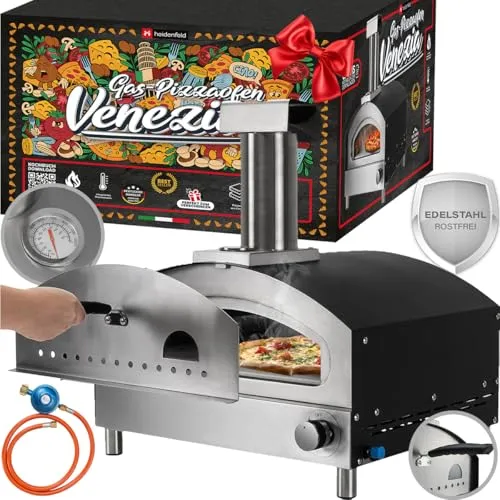 Heidenfeld Gas Pizzaofen Venezia | Perfekter Pizzagenuss bei 500°C
