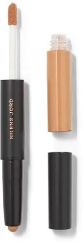 Nilens Jord Duo Concealer 4459 Toffee 5 ml - Concealer für perfekte Abdeckung, 2-in-1 mit flüssigem Applikator und festem Stift, ideal für dunkle Ränder und Unreinheiten.
