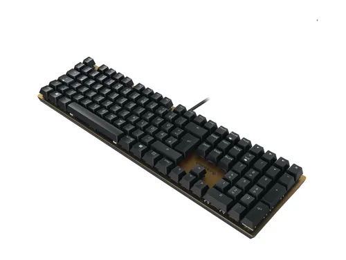 CHERRY KC 200 MX - Mechanische Office-Tastatur mit MX2A BROWN Switches - Tastaturen: Kabelgebundenes, mechanisches Keyboard mit eloxierter Metallplatte und langlebigen CHERRY MX2A BROWN Schaltern für ein präzises Tippgefühl und über 100 Mio. Betätigungen.