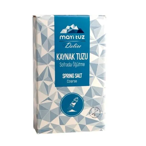Mayi Quellsalz Grobkörnig, 500g, Natürliches Kristallsalz zum Mahlen