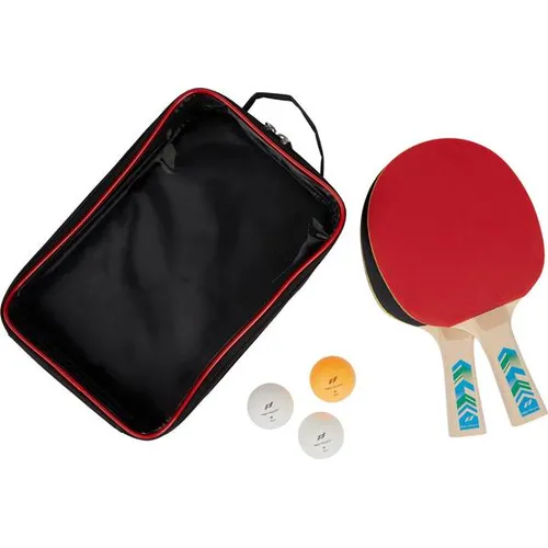PRO TOUCH Tischtennis-Set PRO 3000 - 2 Player - Tischtennisschläger-Set für fortgeschrittene Spieler, ITTF-zugelassen, inklusive 2 Schlägern, 3 Bällen und praktischer Transporthülle.