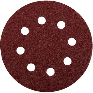 kwb Schleifpapier Quick-Stick, Körnung 40-240 Set, 125mmØ, 5 Schleifscheiben, für Holz, Lack, Farbe