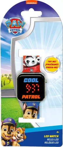 Zegarek LED z kalendarzem Psi Patrol PAW PATROL PW20003 Kids Euros 8435507891882