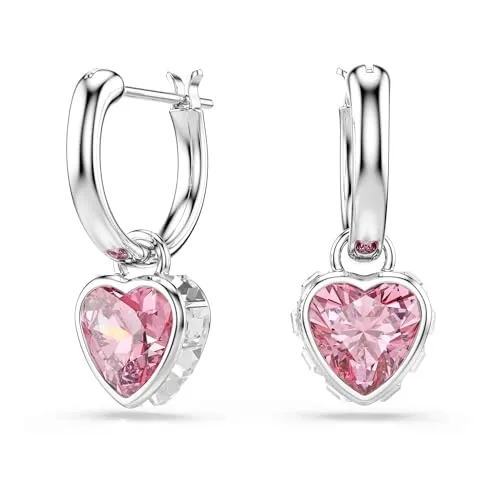 Swarovski Chroma Ohrhänger Herz in Rosa in pink von Swarovski