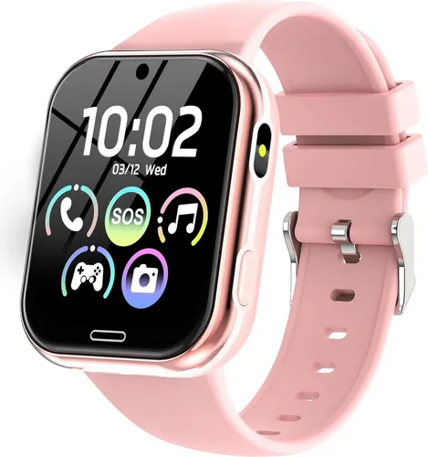 Kinder Smartwatch Telefon Uhr mit Spielen, Kamera und SOS-Funktion - Vielseitige Kinder Smartwatch mit Spielen, Kamera, Anruffunktion und SOS-Notruf. Ideal für Kinder von 4 bis 10 Jahren, robust und einfach zu bedienen. Fördert Lernen und Sicherheit im Alltag.