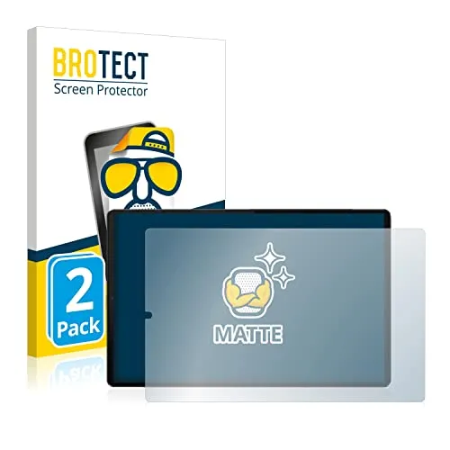 BROTECT Entspiegelungs-Schutzfolie für Lenovo Tab M10 FHD Plus (im Querformat) (2 Stück) Matte Displayschutz-Folie, Anti-Reflex, Anti-Fingerprint