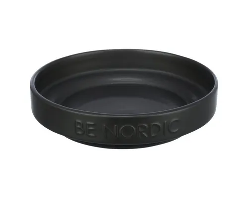 TRIXIE flacher Katzennapf Keramik BE NORDIC 300 ml schwarz von Trixie