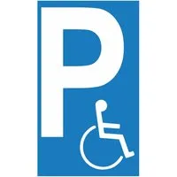 Warn- und Hinweissschild Behindertenparkplatz 25 cm x 15 cm PST