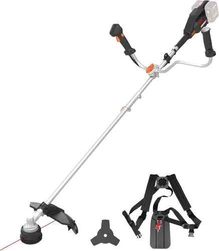 WORX WG084E.9 Akku-Sense 40V - Leistungsstarker Trimmer für dichte Vegetation - Sensen mit 40V Bürstenloser Motor, 38 cm Schnittdurchmesser und ergonomischem Design für müheloses Arbeiten. Ideal für präzisen Rasenschnitt und Freischnitt.