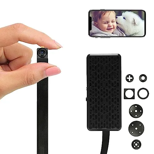 WIWACAM MW5L WLAN-Kamera 2K Ultra HD, Bewegungserkennung, Überwachungskammera-Innen, microSD-Karte Steckplatz, Alarm auf Handy, E-Mail-Alarm, Akku