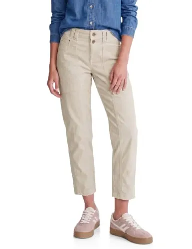 STREET ONE STUDIO Cordhose High Waist beige 40